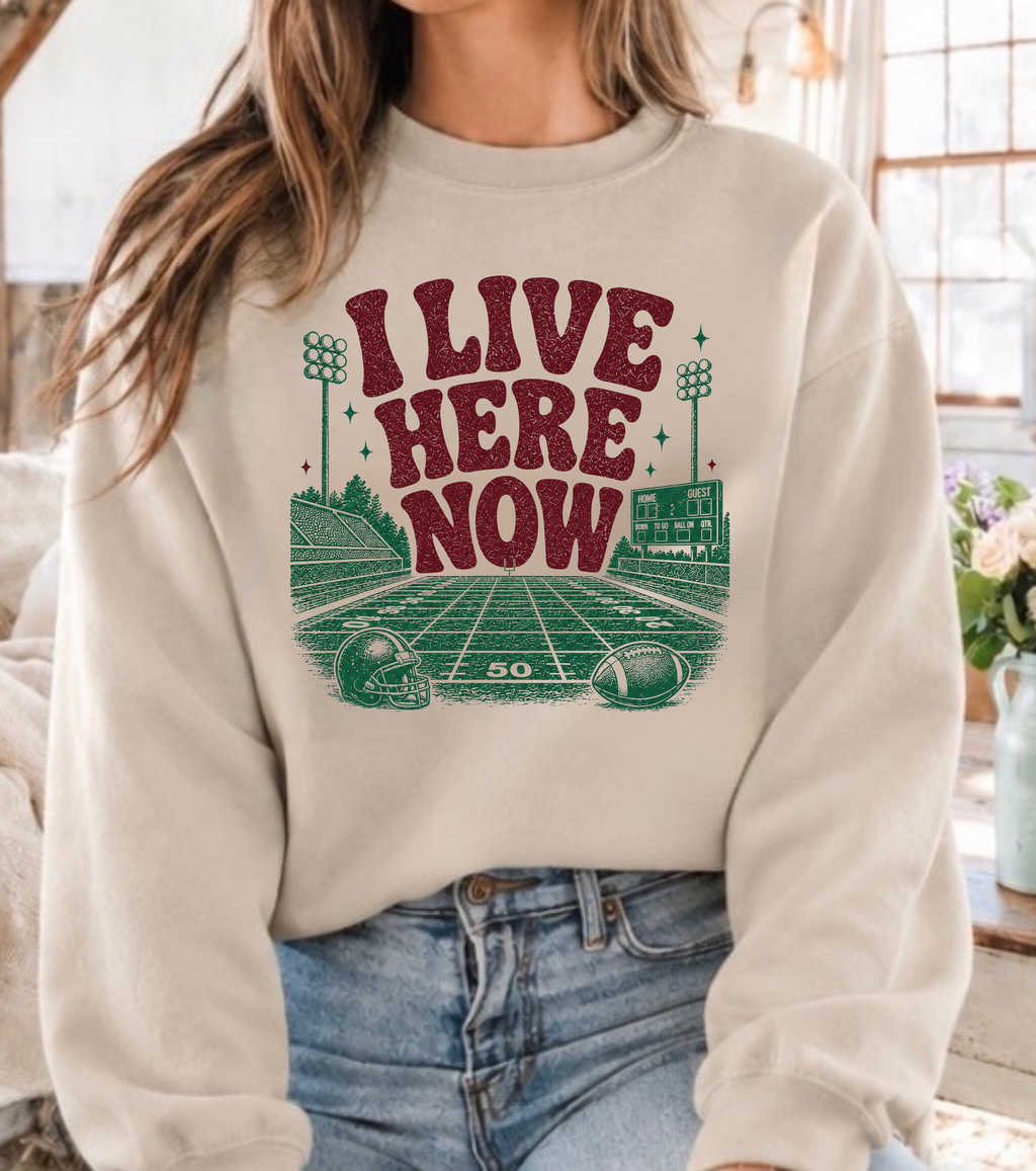 Fall Graphic Tee, Football Crewneck Sweatshirt