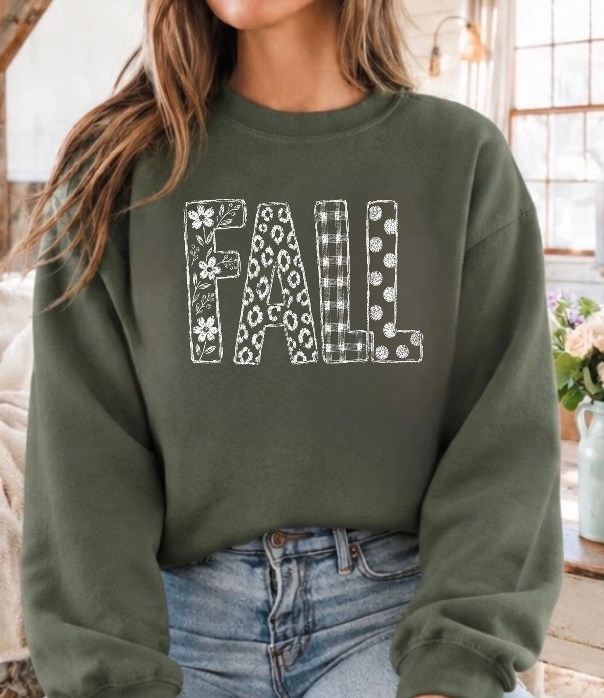 Fall Graphic Tee, Fall Crewneck Sweatshirt