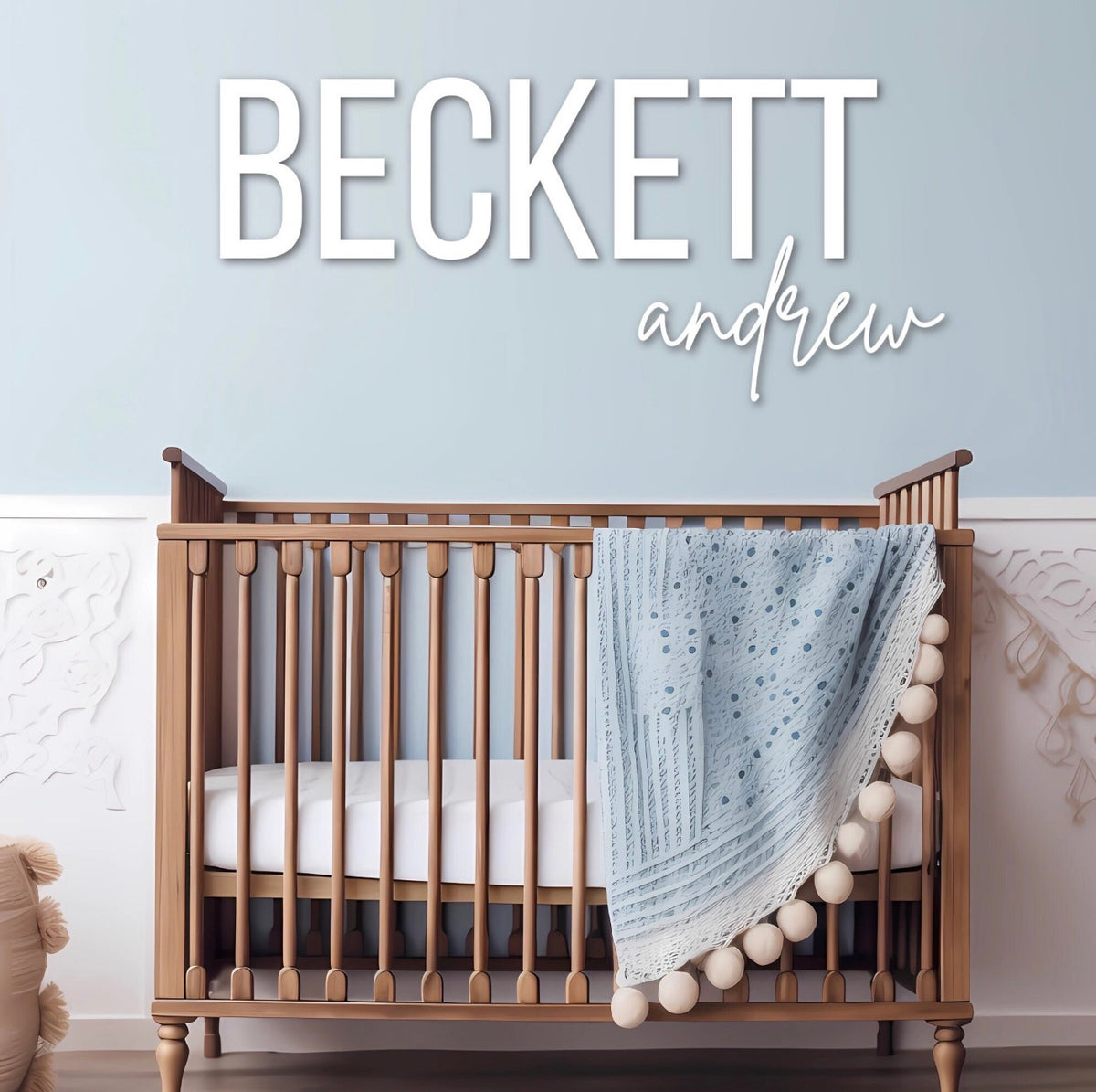 Nursery Name Sign | Baby Wood Name Sign | Wood Letters For Nursery | Custom Name Sign | Name Sign For Nursery | Wall Name Sign | Crib Sign