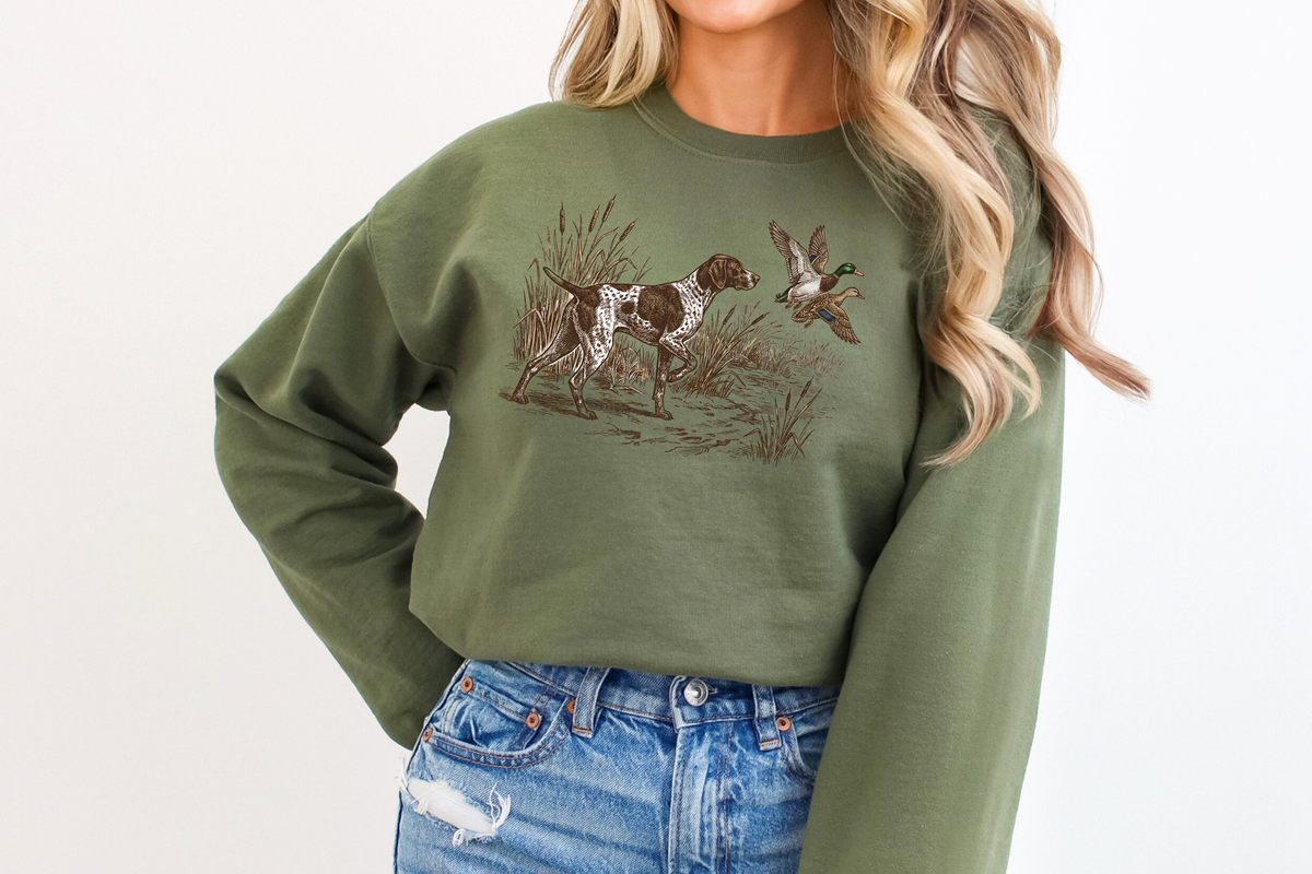 Retro Duck Hunting T-Shirt, Duck Hunting Graphic Sweatshirt