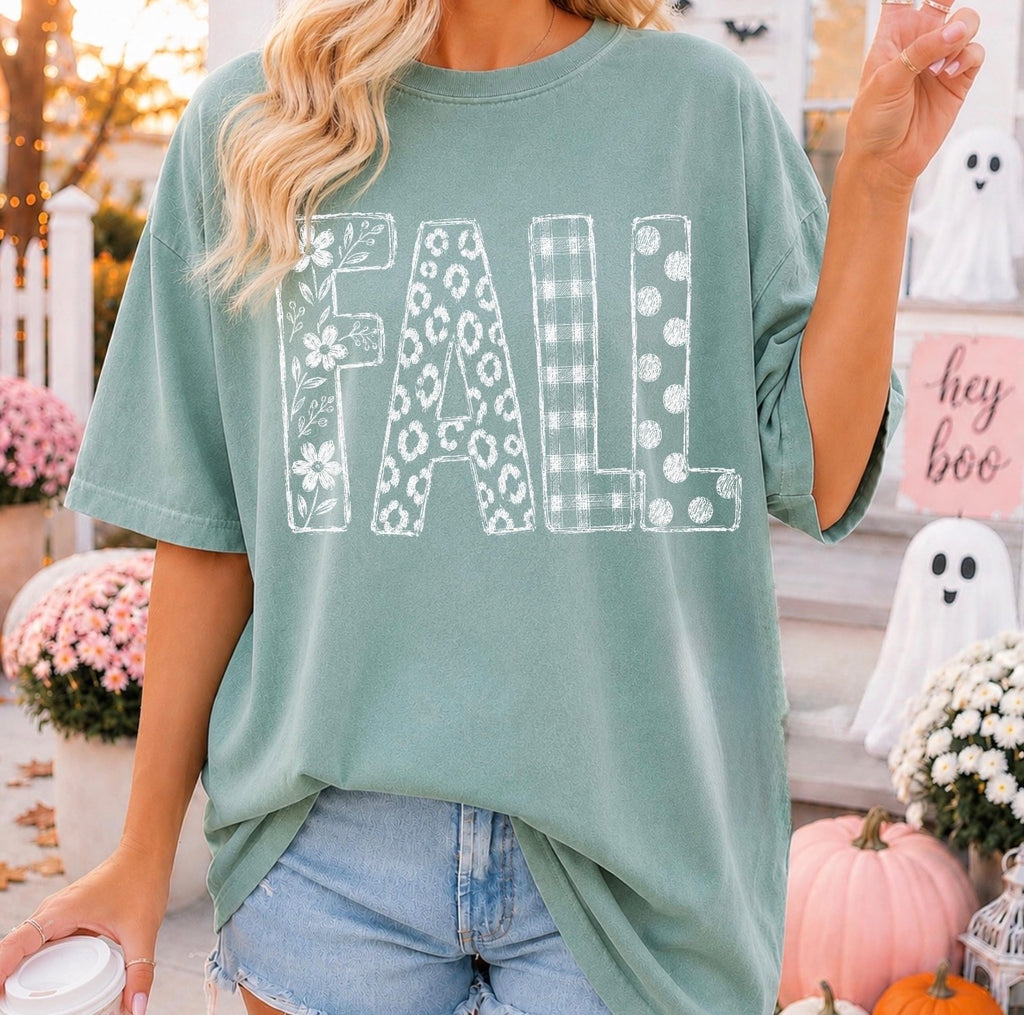 Fall Graphic Tee, Fall Crewneck Sweatshirt