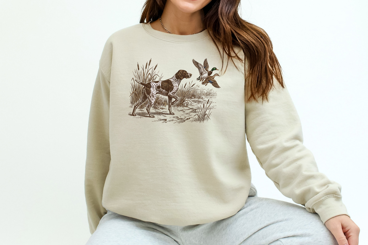 Retro Duck Hunting T-Shirt, Duck Hunting Graphic Sweatshirt
