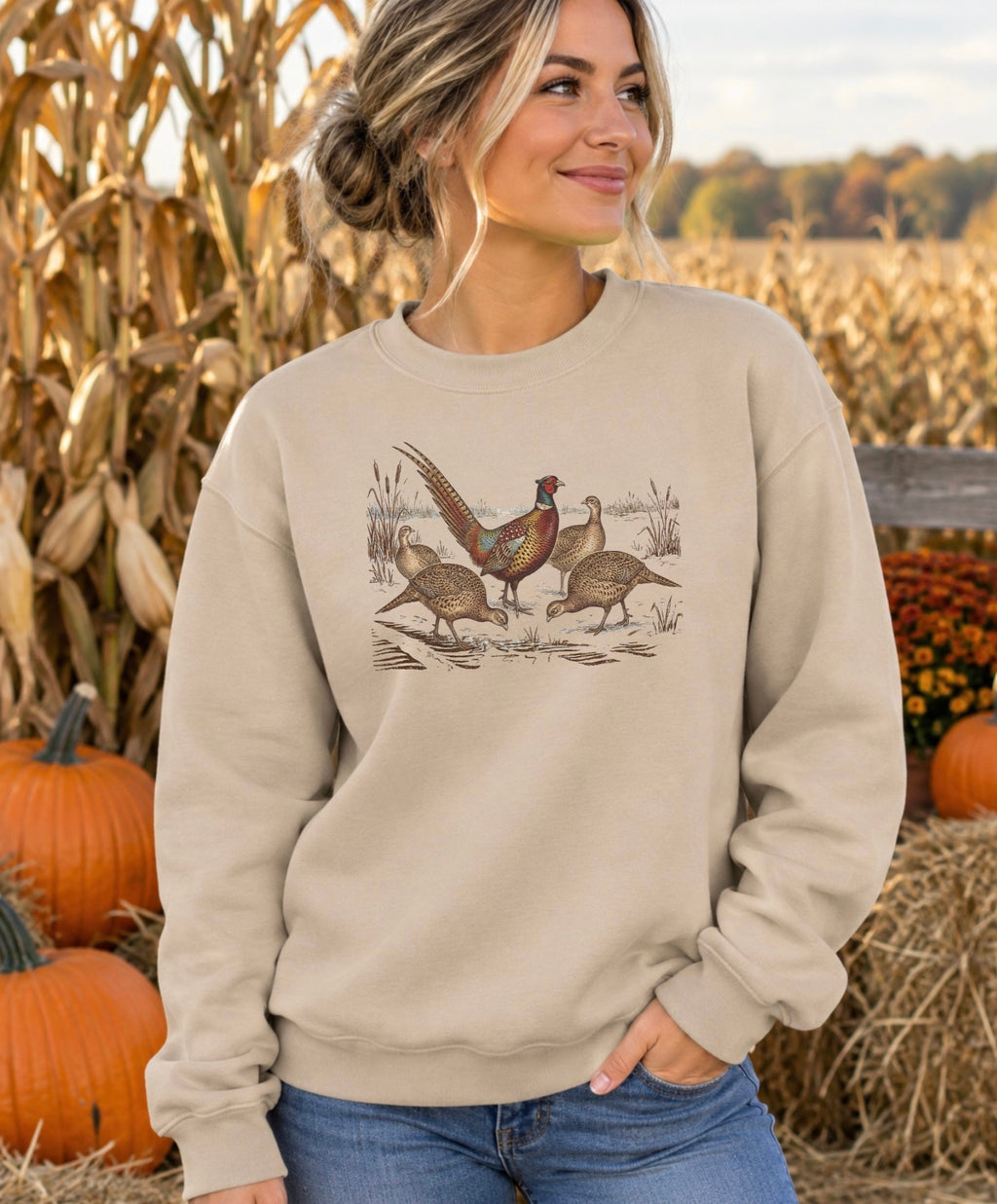 Pheasant T-Shirt, Vintage Pheasant Graphic Sweatshirt