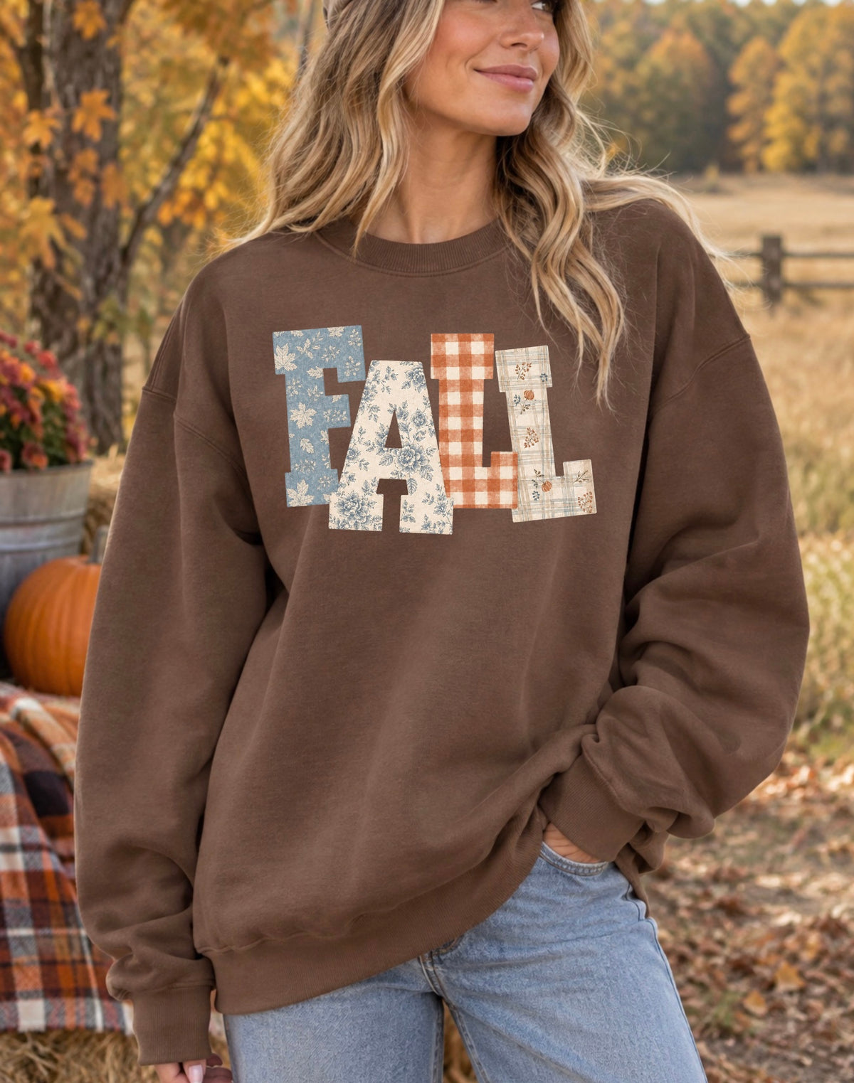 Fall Graphic Tee, Fall Crewneck Sweatshirt