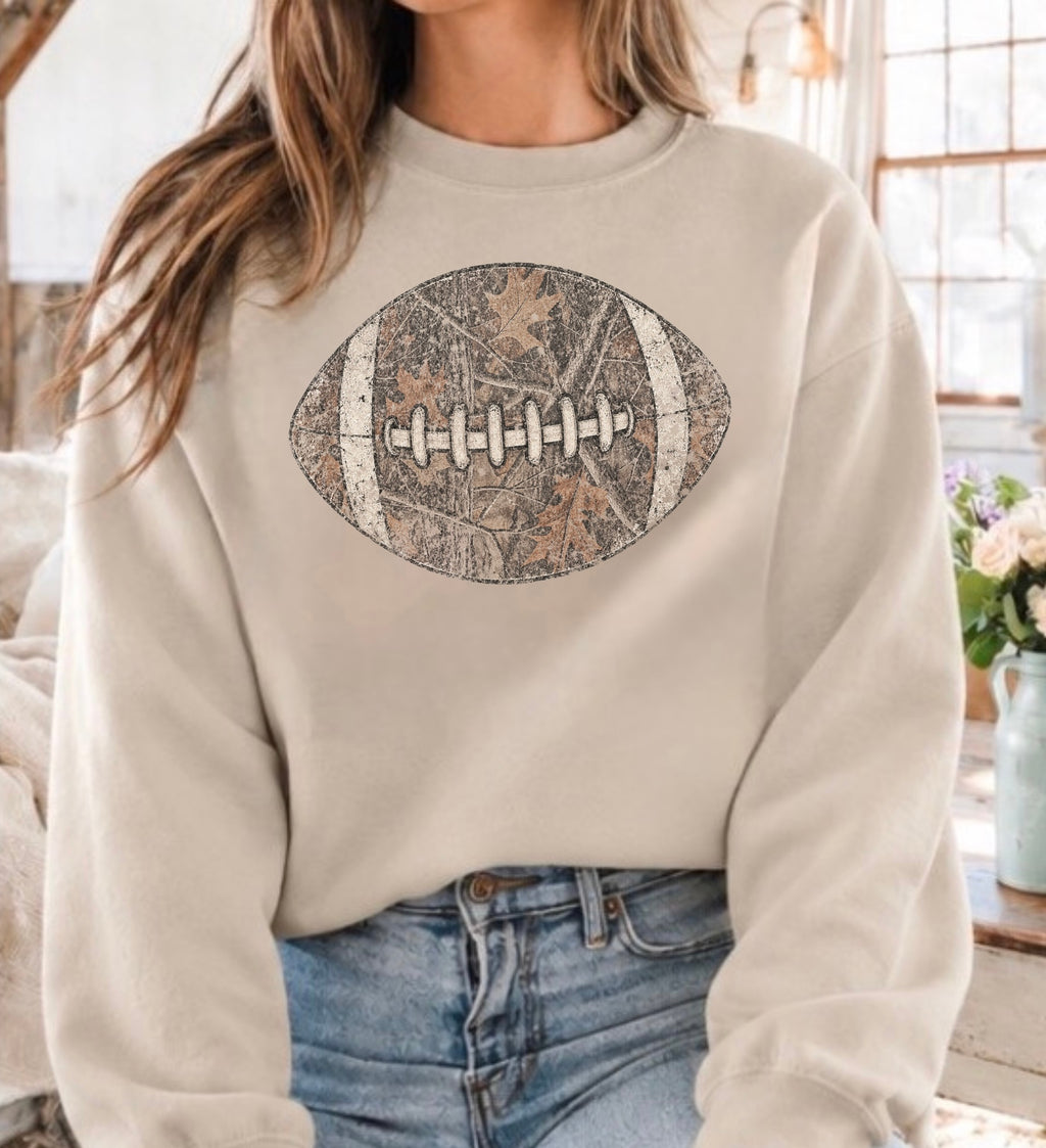 Football Graphic Tee, Camo Football Sweatshirt