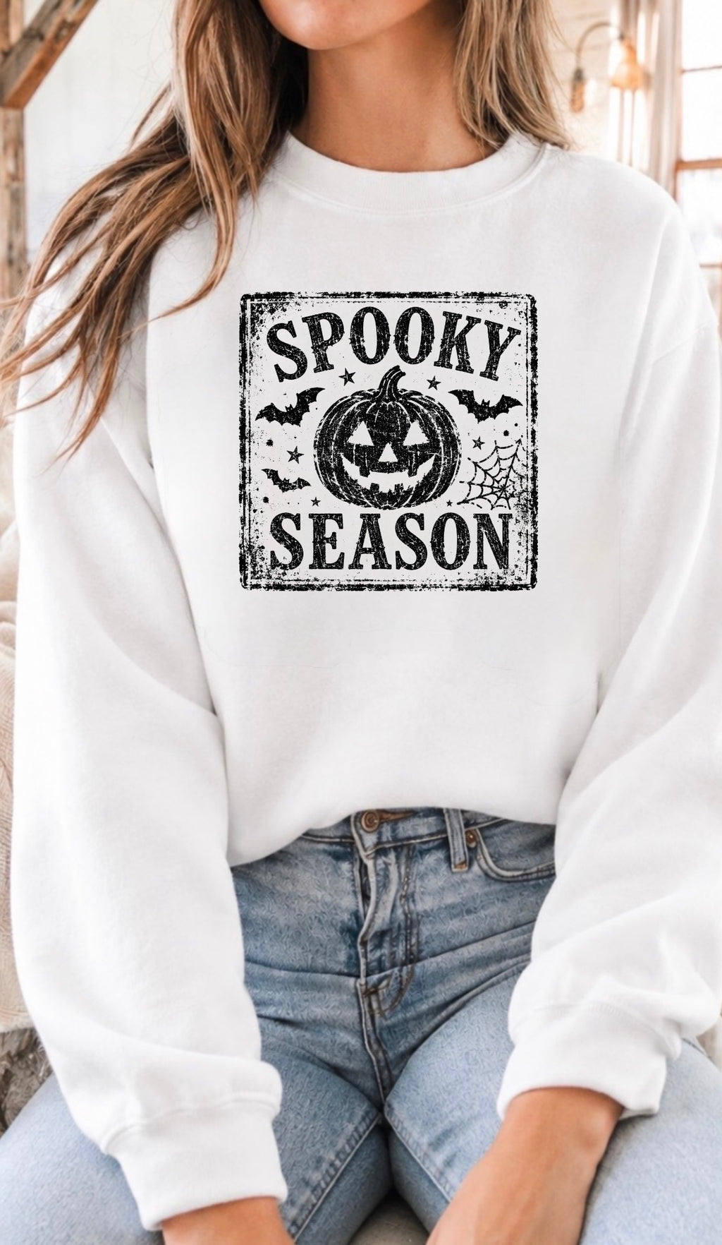 Pumpkin Graphic Tee, Fall Spooky Season Crewneck Sweatshirt