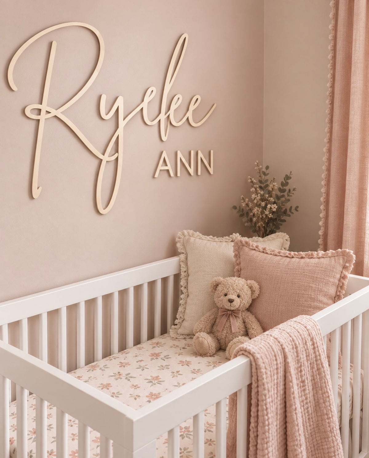 Nursery Name Sign | Baby Wood Name Sign | Wood Letters For Nursery | Custom Name Sign | Name Sign For Nursery | Wall Name Sign | Crib Sign
