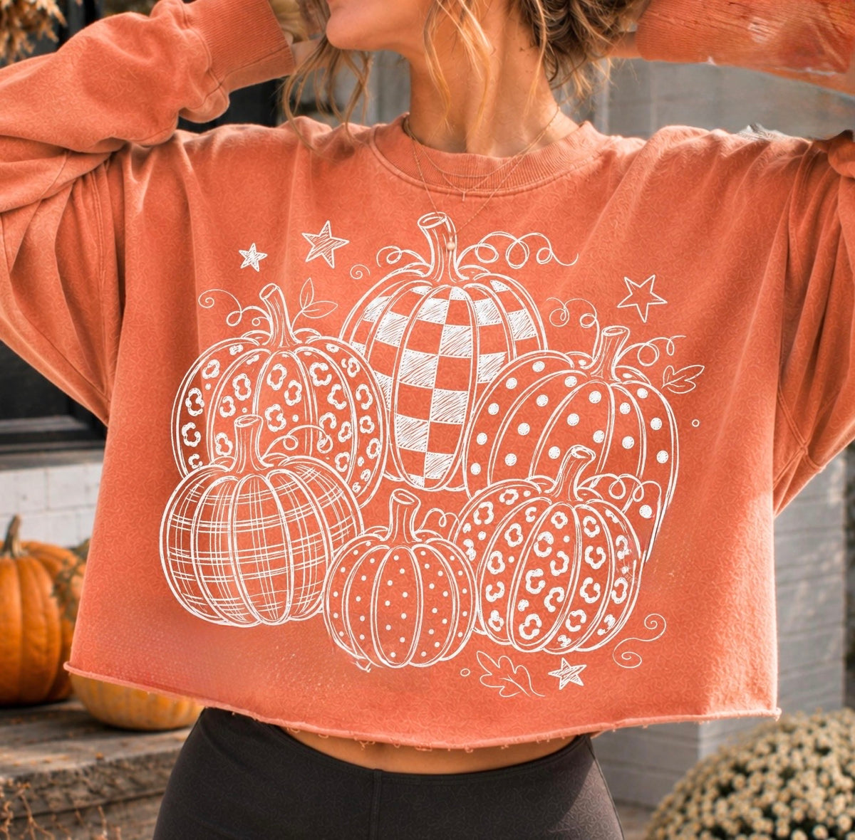 Fall Graphic Tee, Fall Pumpkin Crewneck Sweatshirt