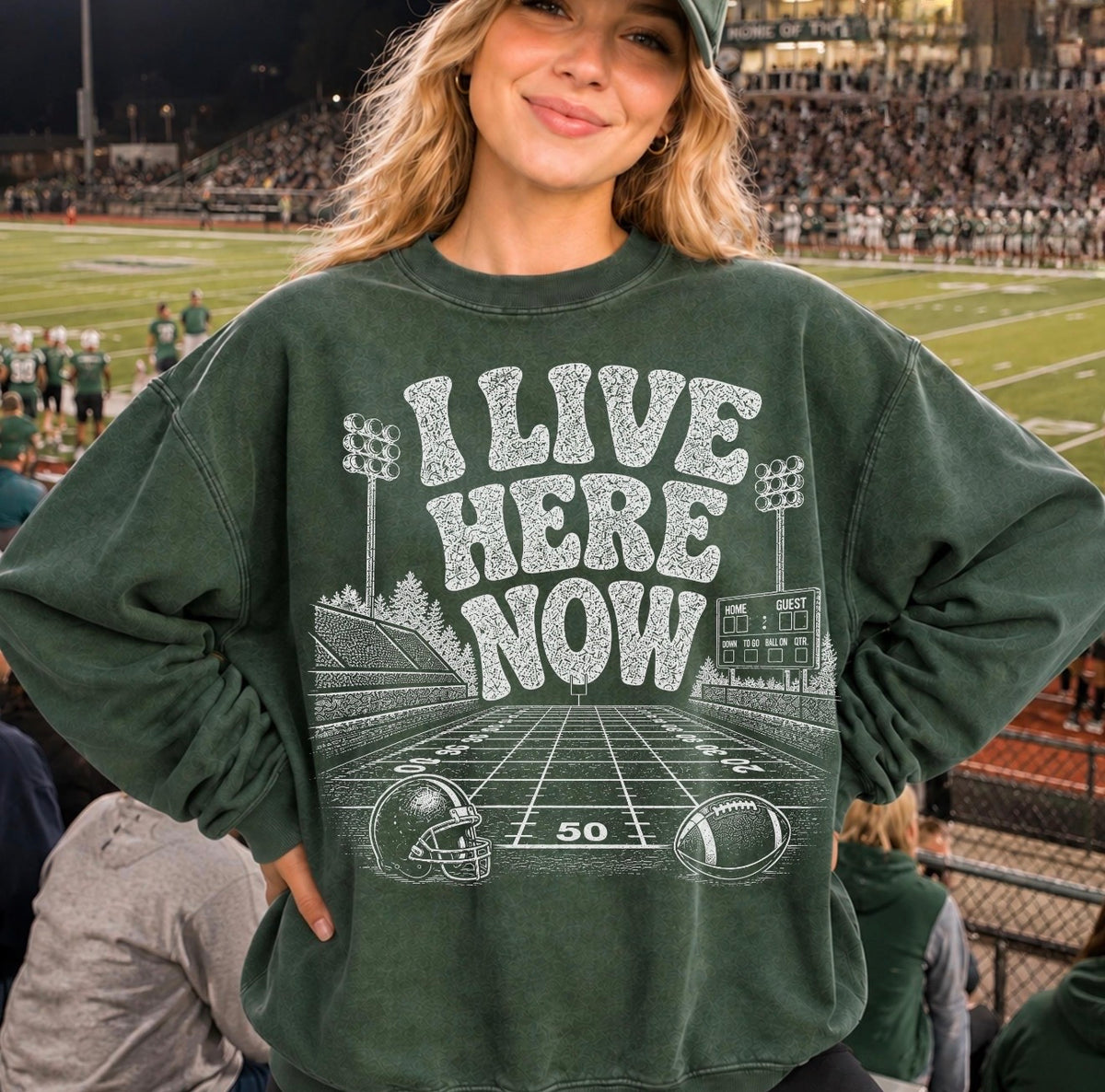Fall Graphic Tee, Football Crewneck Sweatshirt