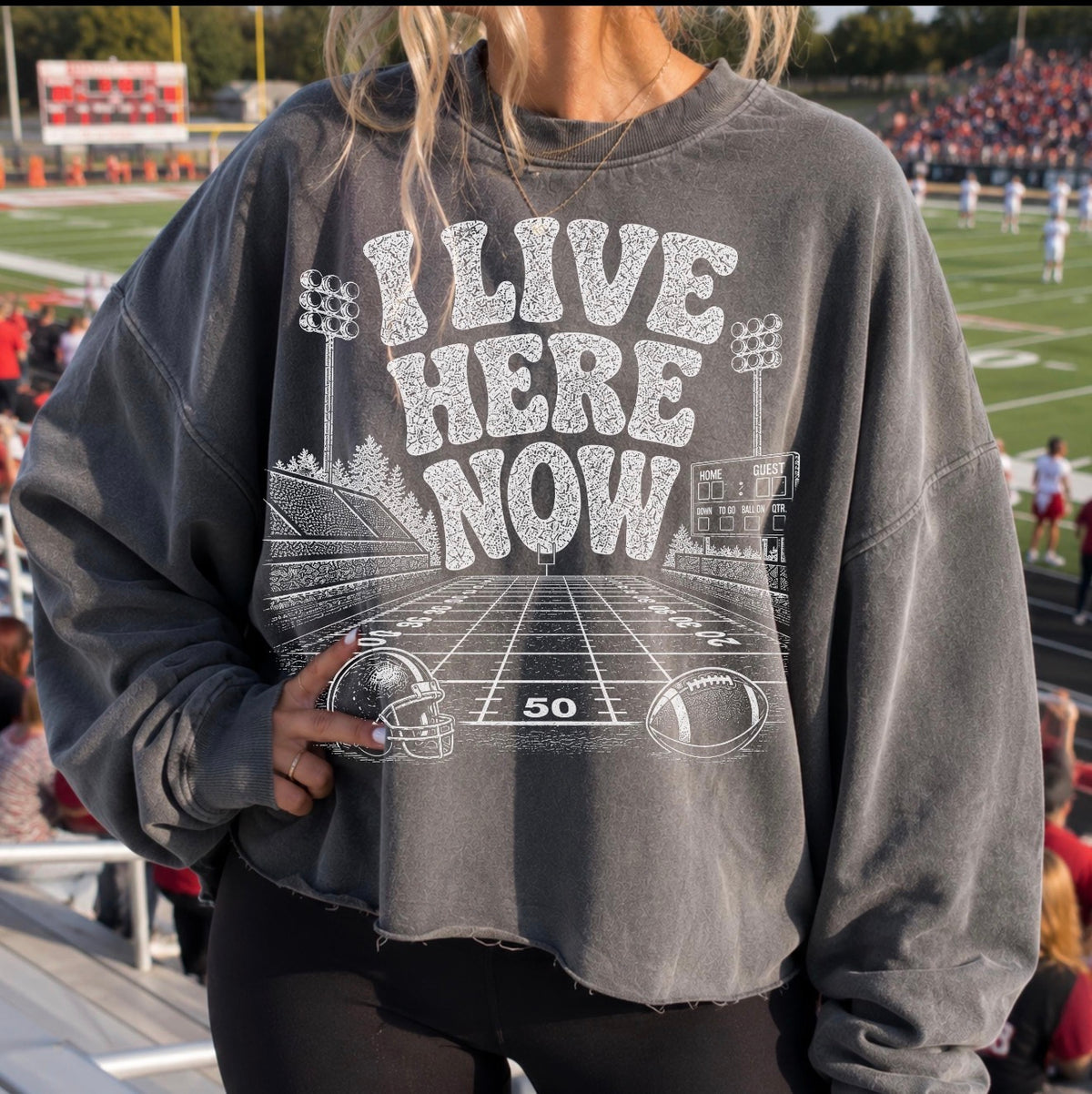 Fall Graphic Tee, Football Crewneck Sweatshirt