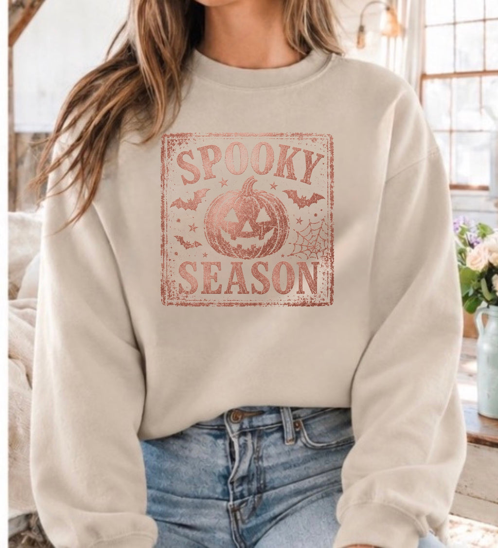 Pumpkin Graphic Tee, Fall Spooky Season Crewneck Sweatshirt