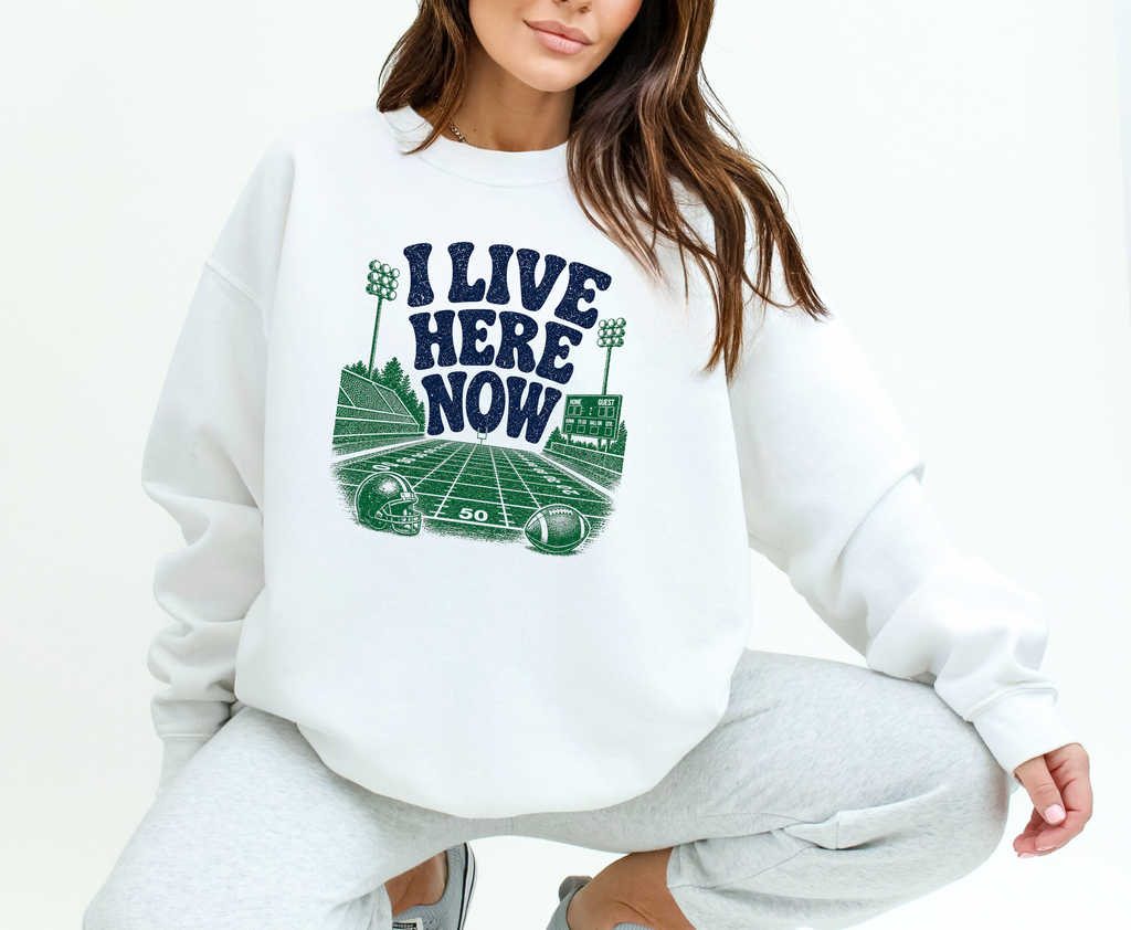 Fall Graphic Tee, Football Crewneck Sweatshirt