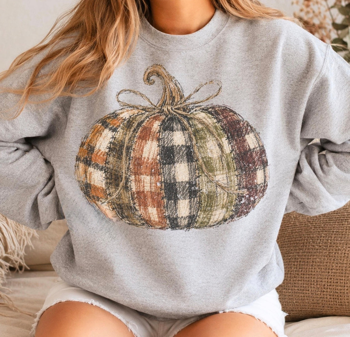 Fall Pumpkin Graphic Tee, Fall Pumpkin Crewneck Sweatshirt