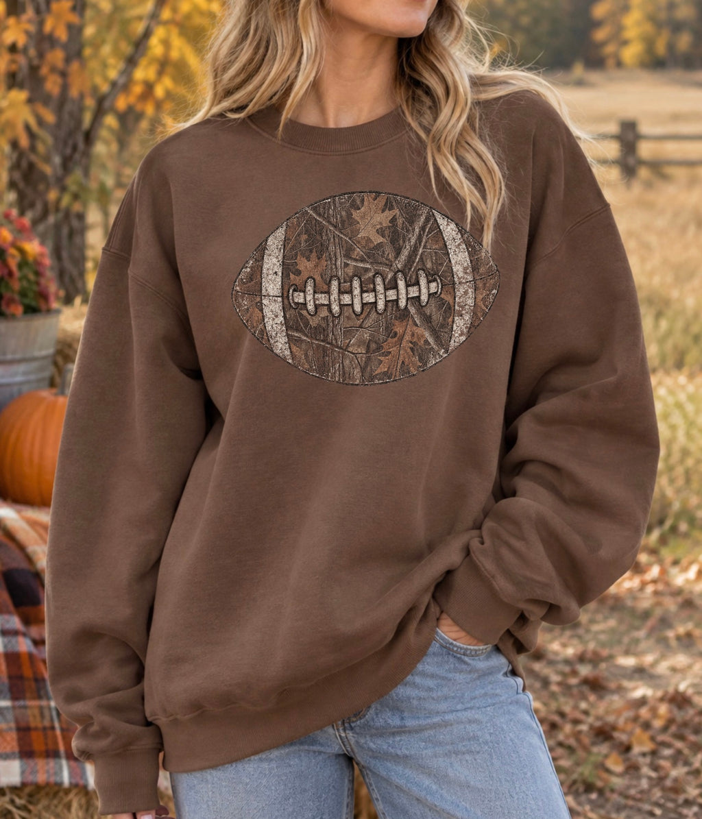 Football Graphic Tee, Camo Football Sweatshirt