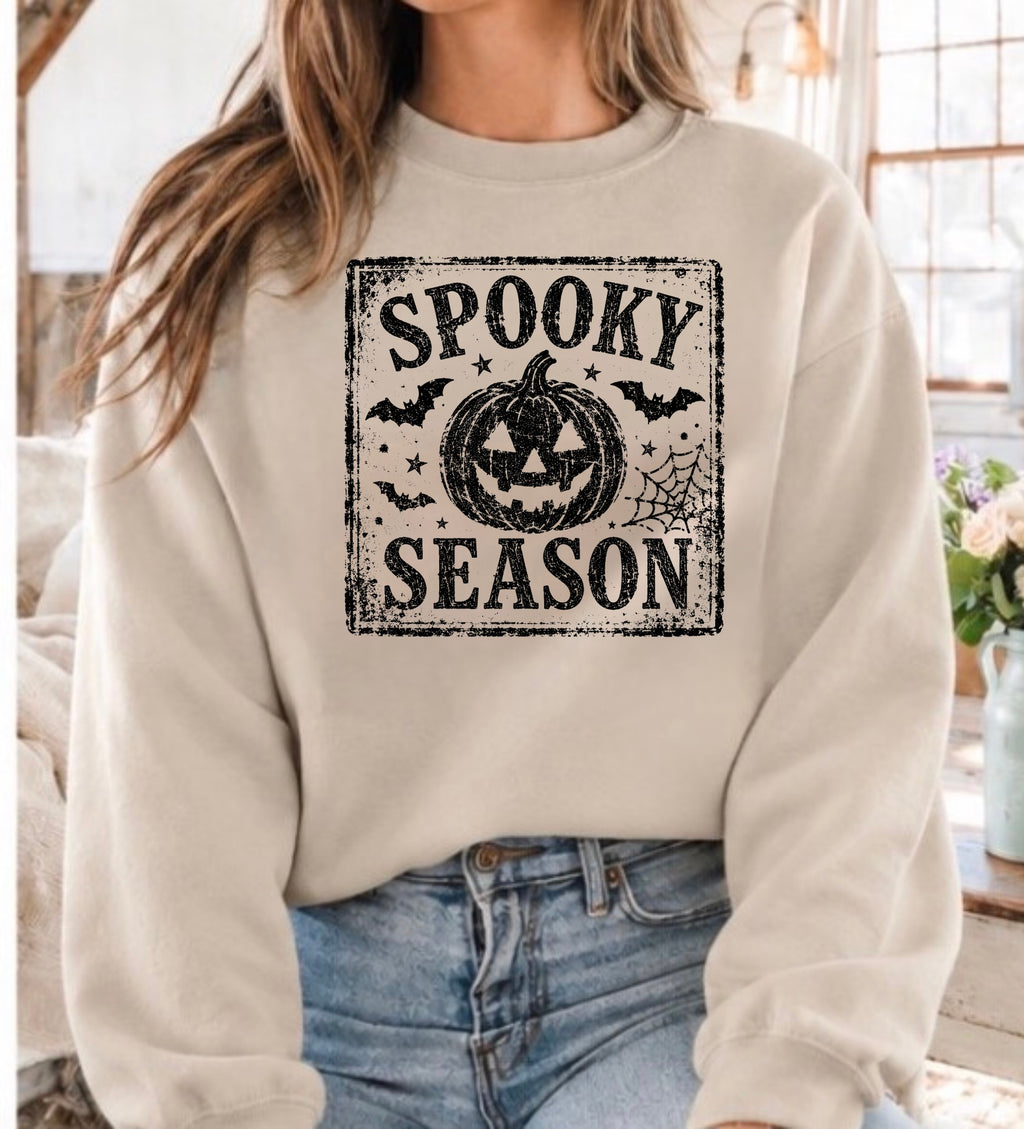 Pumpkin Graphic Tee, Fall Spooky Season Crewneck Sweatshirt